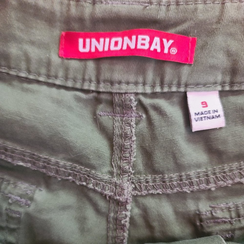 Vintage UNIONBAY Green Khaki Button Pocket Shorts - Picture 6 of 11